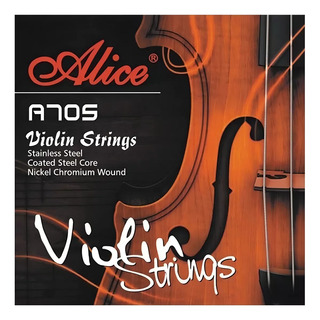 Juego De Cuerdas Para Violin 4/4 Alice A705 Juego De Cuerdas Para Violin 4/4 Alice A705