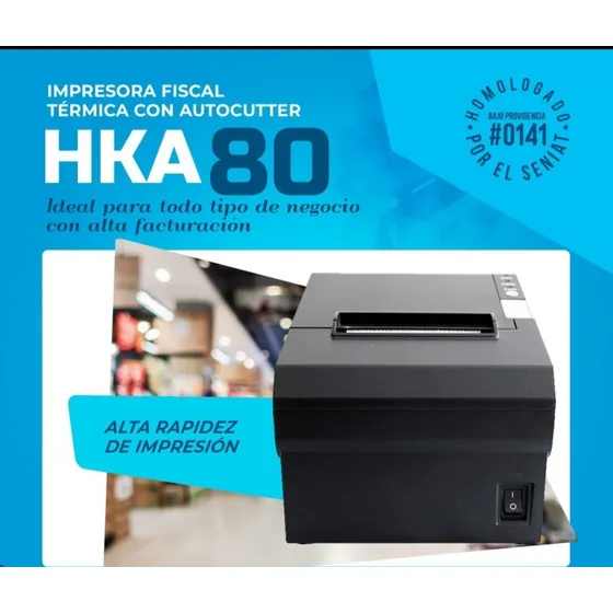 Impresora Fiscal Hka80 Con Disp Interno De Transmisión