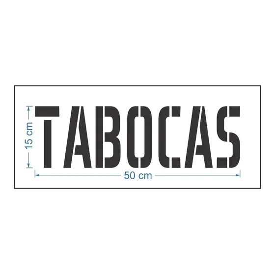 Stencil Molde Vazado Personalizado