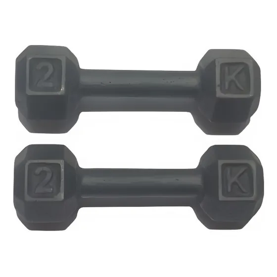 Par Mancuernas 2 Kg Pesas Gym Yoga (total 4 Kg)