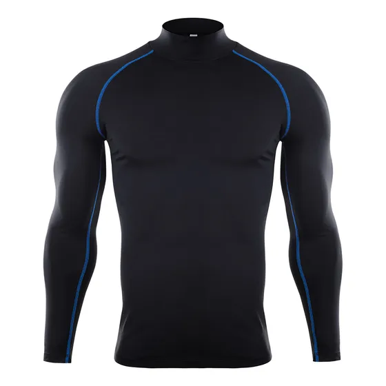 Camisas De Compresión De Alta Elasticidad Para Hombre, Manga