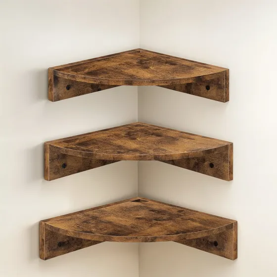 Homode Estante Esquinero Para Montaje En Pared, Juego De 3