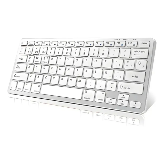 Teclado Inalámbrico Bluetooth Recargable Portátil Pc/tablet
