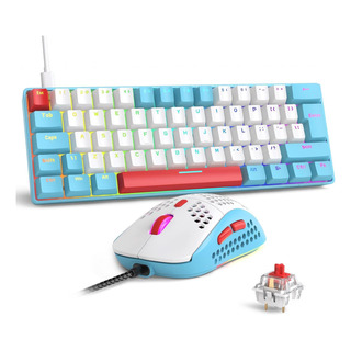 Rk-t60 Com Fio 60% Tkl Teclado Mecânico Led Led Rainbow Back Rk-t60 Com Fio 60% Tkl Teclado Mecânico Led Led Rainbow Back