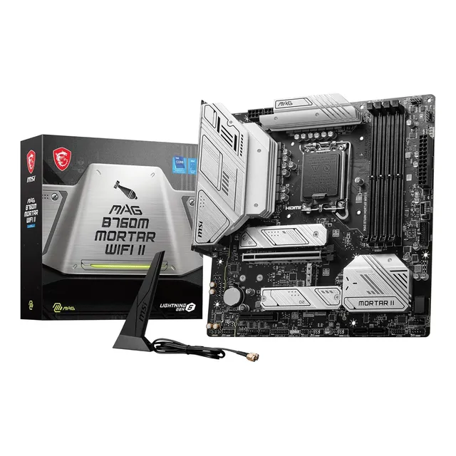 Mainboard Msi Mag B760m Mortar Wifi Ii, Lga 1700 Color Negro