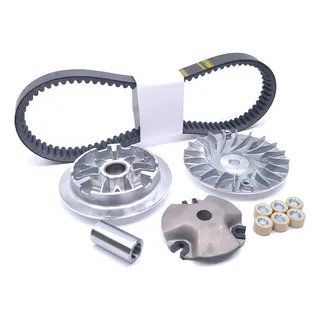 Kit Transmissão Correia Polia Roletes Yamaha Nmax 160 Cromado