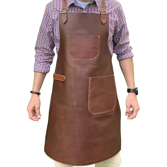 Delantal De Cuero Para Hombres Parrillero Asador Entre Otros