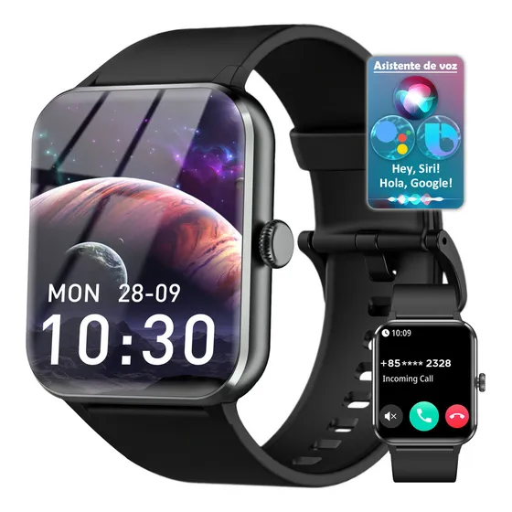Smartwatch Reloj Inteligente Llamada Deportivo Asistente Voz, Hombres Blackview R50 Sport Reloj Inteligente Mujer Smartwatch ciclo menstrual, Llamadas por Bluetooth, 1.85 Tft Ip68 Smart Watch