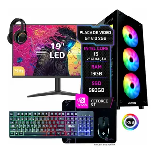 Pc Gamer Cpu Completo I5 16gb, Ssd 960gb, Placa VĂdeo 2gb Pc Gamer Cpu Completo I5 16gb, Ssd 960gb, Placa VĂdeo 2gb