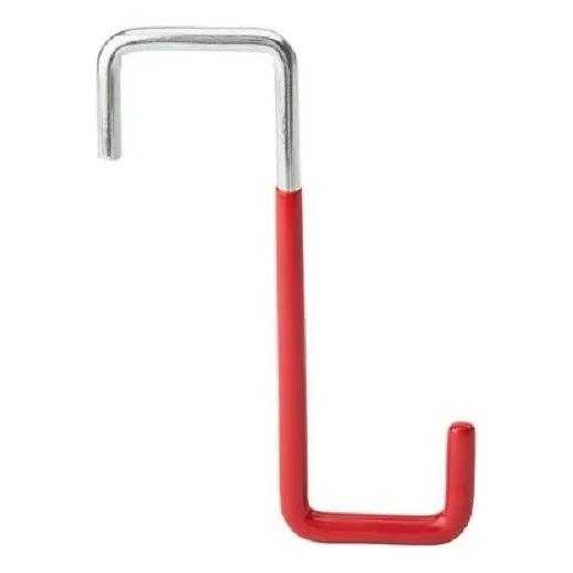 Ganchos De Viga Recubiertos De Vinilo Rojo 15 Cm 1212 Unidad