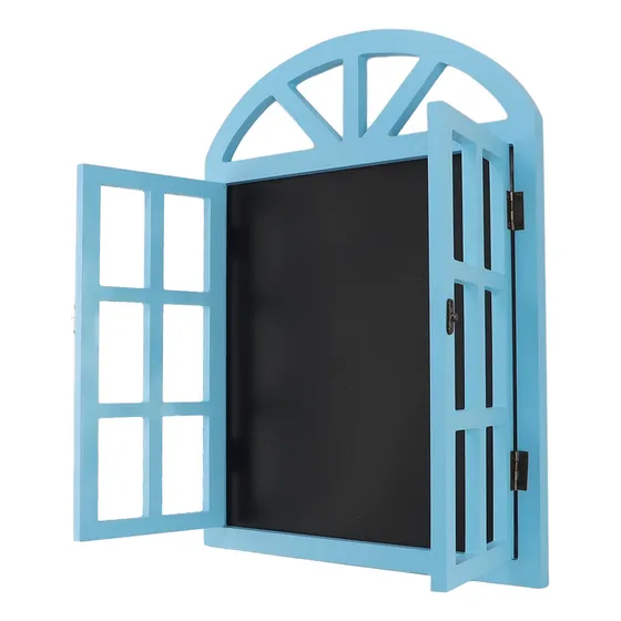 Cartel De Pizarra Azul Para Ventana Falsa, Pizarra Negra, Ve