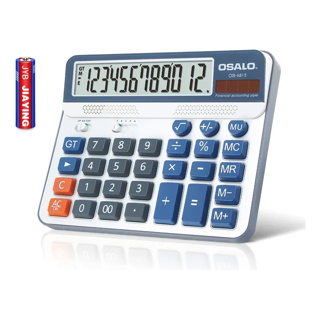 Calculadora Escritorio Administrativa Solar Osalo 18.5cm