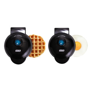 Dash Mini Maker Waffle Maker + Plancha, Paquete De 2 Plancha Dash Mini Maker Waffle Maker + Plancha, Paquete De 2 Plancha