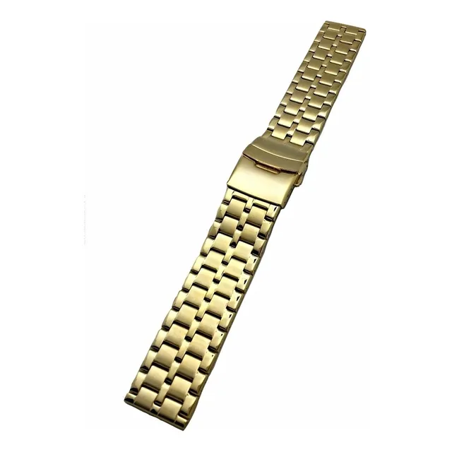 Nueva Vida 22mm Metal Acero Inoxidable Reloj Pulsera Qpzx4
