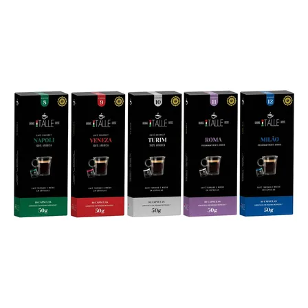Cafe Capsula Café Torrado Capsulas Compatíveis Nespresso Capsula De Café Italle 50 Unidades