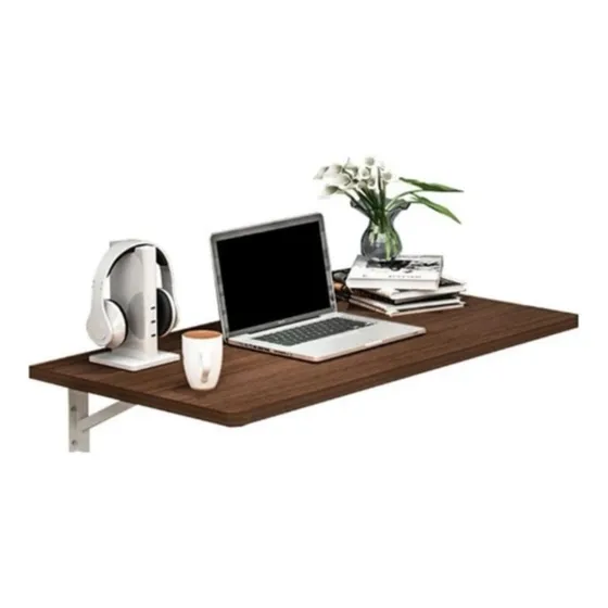 Escritorio Plegable De 80cm X 45cm Con Pasa Cable 