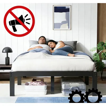 Base Cama Matrimonial De Metal Camas Foldabl Fácil Montar