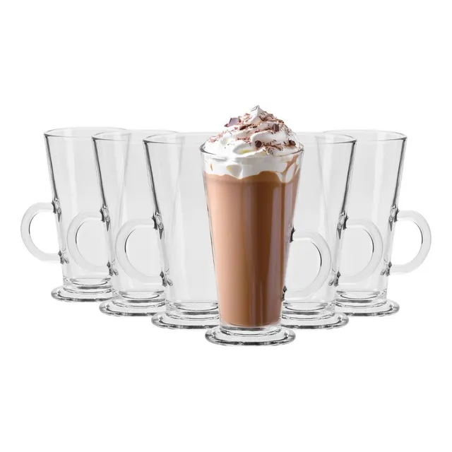 Tazas El Capitan Acapulco Set 280ml Vidrio X6
