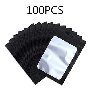 100 Bolsas De Almacenamiento De Alimentos Mylar Con Cierre H 100 Bolsas De Almacenamiento De Alimentos Mylar Con Cierre H
