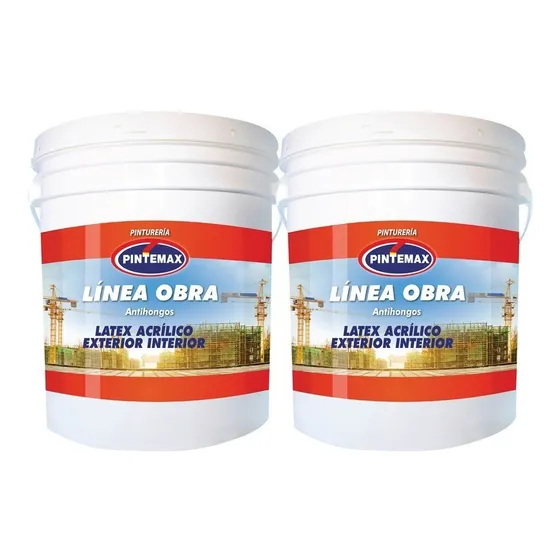 Pintura Latex Interior Exterior Antihongos 20 Lts + 20 Lts
