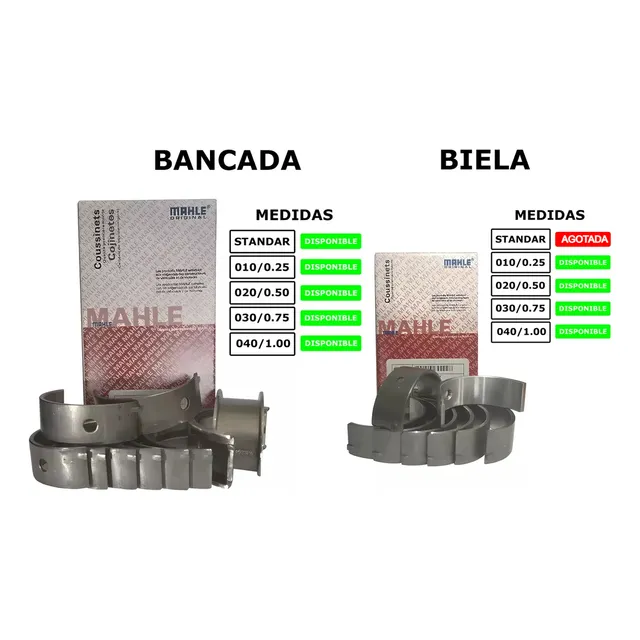 Conchas Biela Y Bancada Aveo Corsa Optra 
