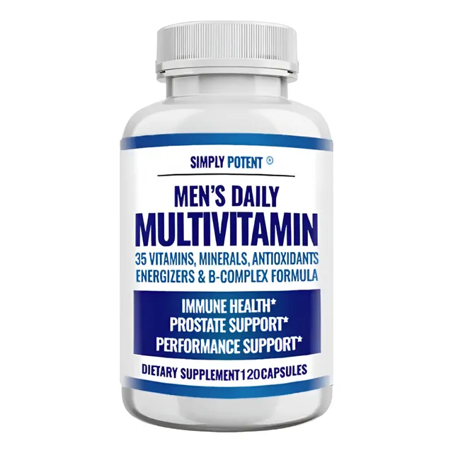 Multivitamínico Hombre 120 Cápsulas Suplemento Nutricional