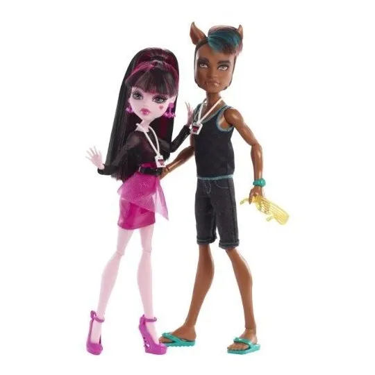 Monster High Clawd Wolf And Draculaura Poupa E Doll Festival