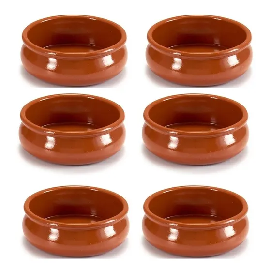 Cazuela Individual Barro Español / 15cm / Pack X 6 Unidades