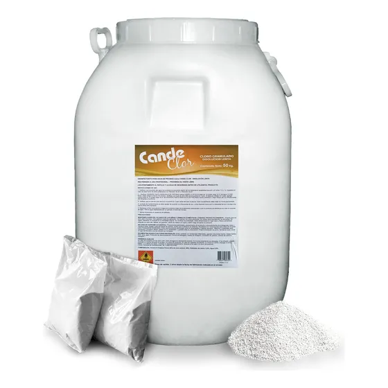 Cloro 90% Granulado Disolución Lenta Barril 50kg Cts