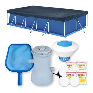 Piscina 7600l+ Forro, Capa+ Filtro 220v+ Peneira+ Flutuador Piscina 7600l+ Forro, Capa+ Filtro 220v+ Peneira+ Flutuador