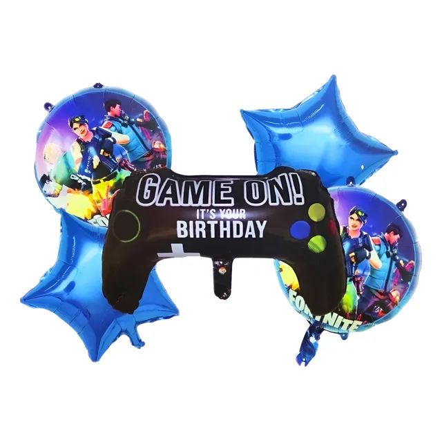 Bouquet De Globos Jeshua Fornite Circulares 18 -24  Blanco