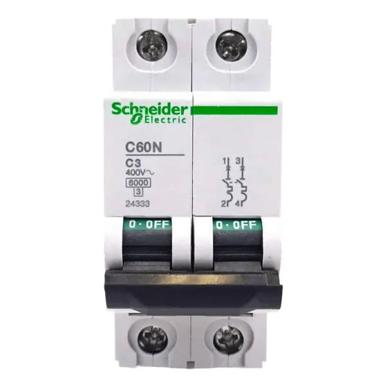 Breaker Magneto Termico 2p 3a Schneider Electric