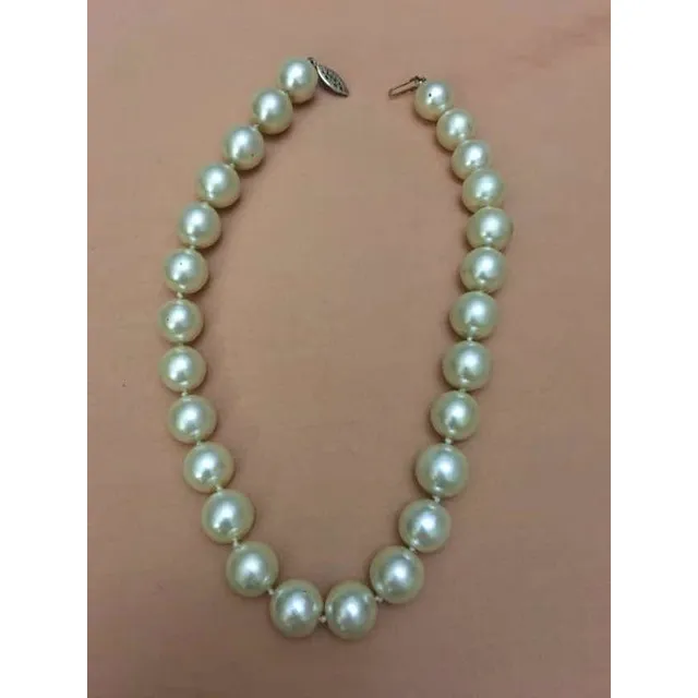 Collar De Perla Fantasía Bisutería Fina. Usado