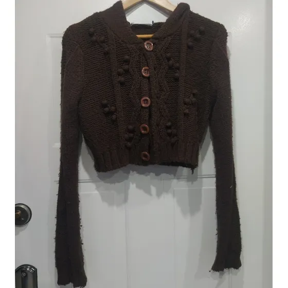 Sweater Tipo Crop Top Tejido De Dama Talla M, Usado