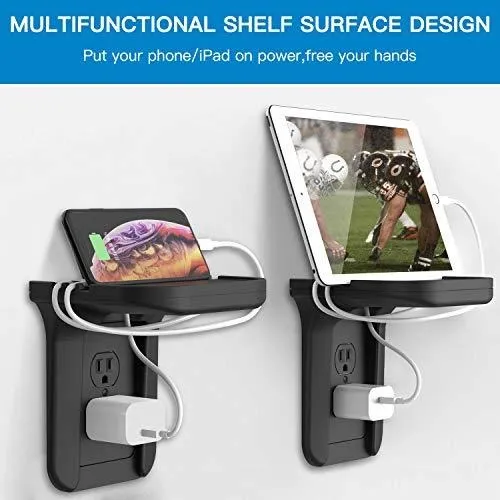 Outlet Shelf Soporte Charging Zocalo Power Perch
