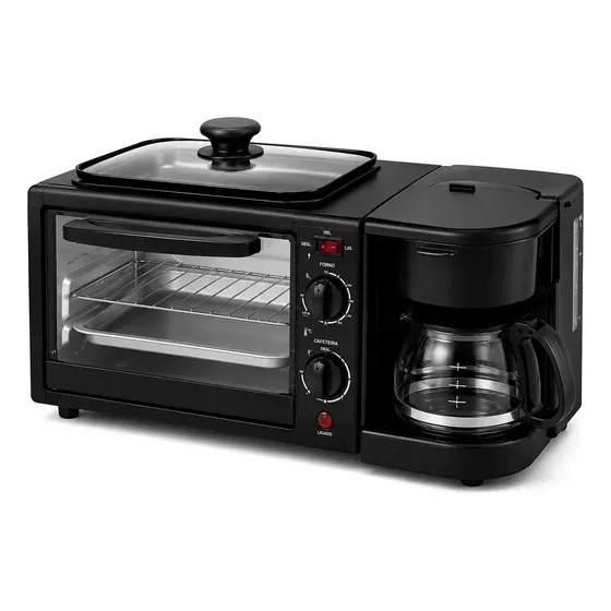 Forno Elétrico Compacto Para Bancada Cafeteira Pazie 3 Em 1