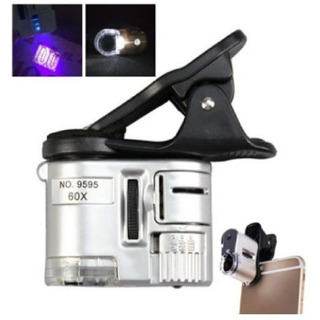 Mini Microscópio Lupa Portátil Câmera Zom Led 60x P Celular Mini Microscópio Lupa Portátil Câmera Zom Led 60x P Celular