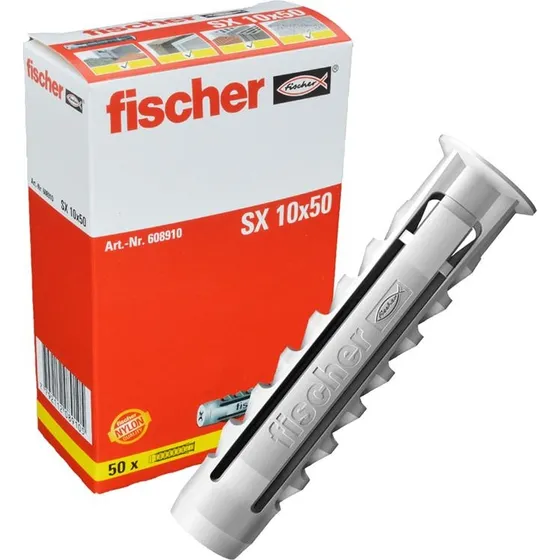 Taco Fisher Universal Sx10 Con Tope Caja 50 Tacos Fischer