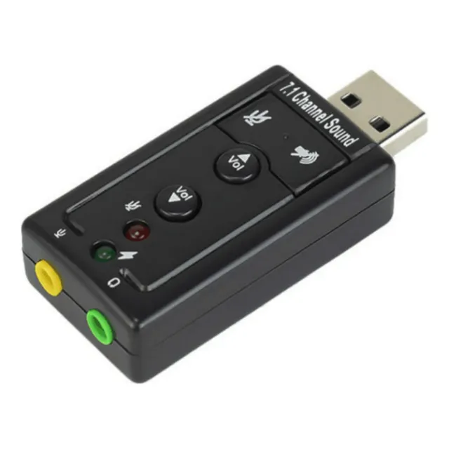 Tarjeta De Sonido Externa Usb 7.1 Adaptador Audio Microfono