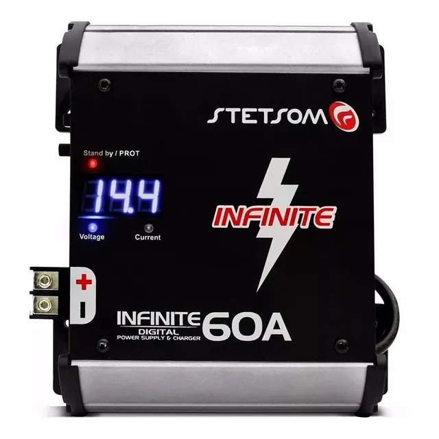 Fonte Stetsom Automotiva Infinite 60 50a Voltimetro +