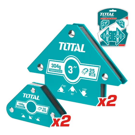 Set 4 Escuadrasmagneticas Para Soldar 10lb 25lb Multi-angulo