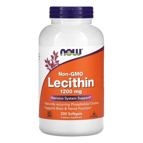 Suplemento De Lecitina De 1200 Mg De Now Foods Con Fosfatidi