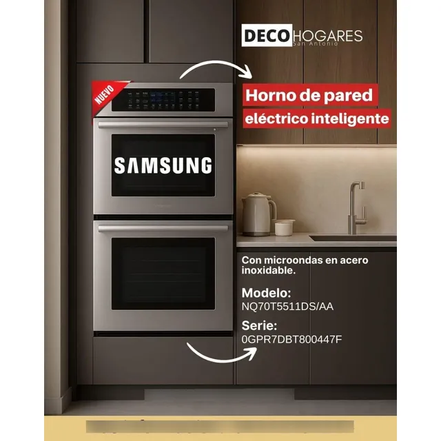 Horno Microondas De Acero Inoxidable Marca Samsung