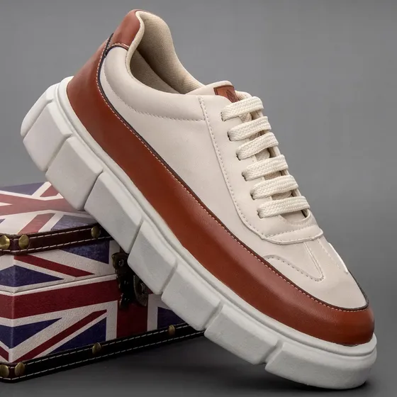 Tenis Oversized Sneaker Masculino Casual Sola Alta 5 Cm