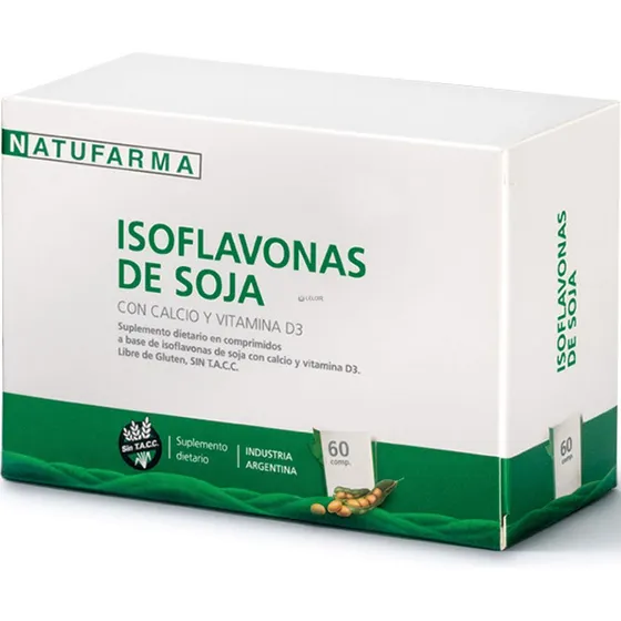 Natufarma Isoflavonas De Soja 60 Comp Menopausia Y Huesos
