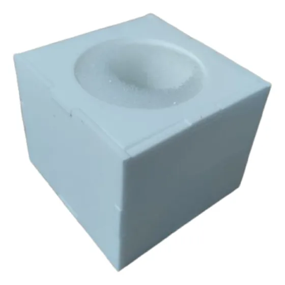 Canopla Para Microfone Acrilico Branco Espuma De Fixação