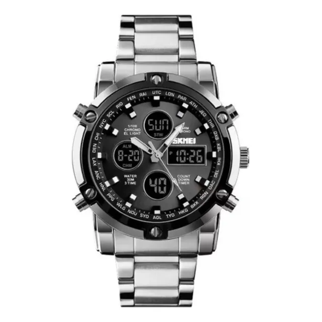 Reloj Skmei 1389 Metal Acero Inoxidable Contra Agua 50m