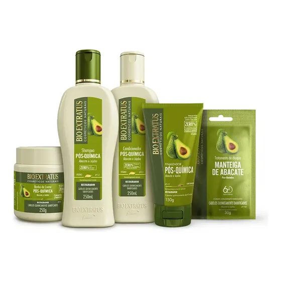 Kit Pós-química (250ml/g) Linha Completa Bio Extratus