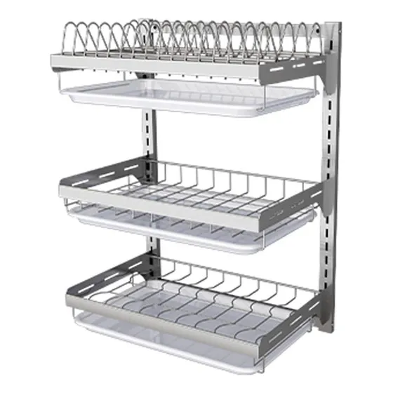 Estante Para Plato Acero Inoxidable Drenaje Rack Cocina Caja