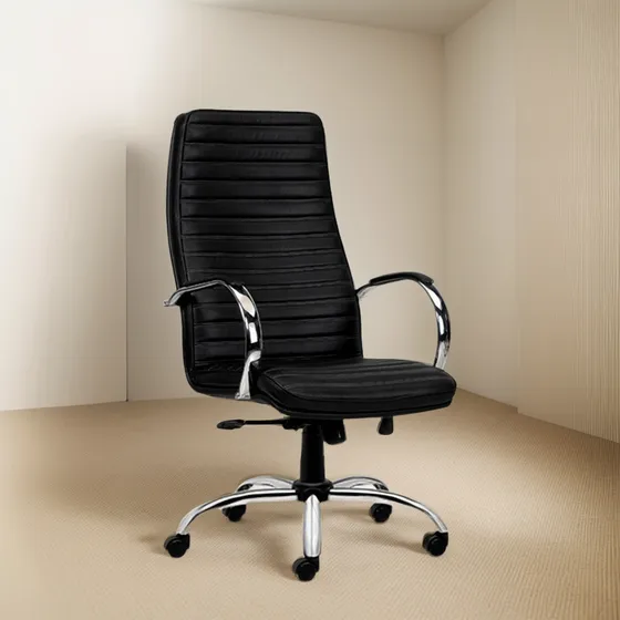 Silla Sillon Gerencial Ejecutivo Alto Super Aluminium Brazos